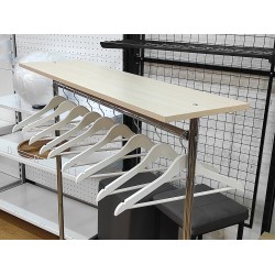 Полиця для одежних стійок 1100х300х16мм. (колір на вибір)